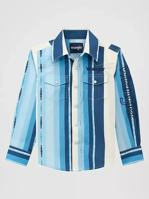 Boy's Wrangler Checotah Snap Front Shirt #112379217