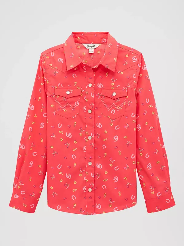 Girl's Wrangler Snap Front Shirt #112379462
