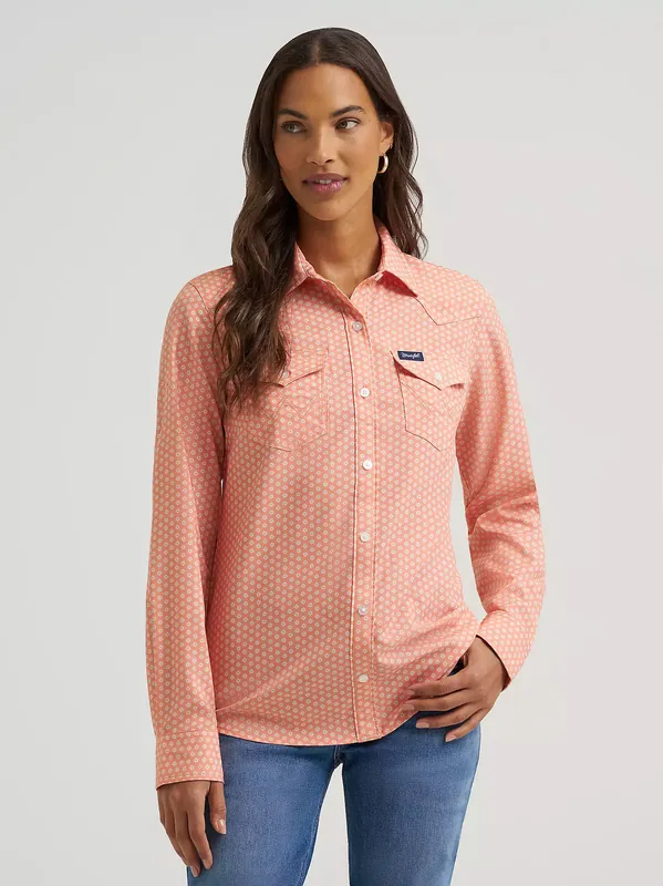 Women's Wrangler Aria Performance Button Down Shirt #112379522