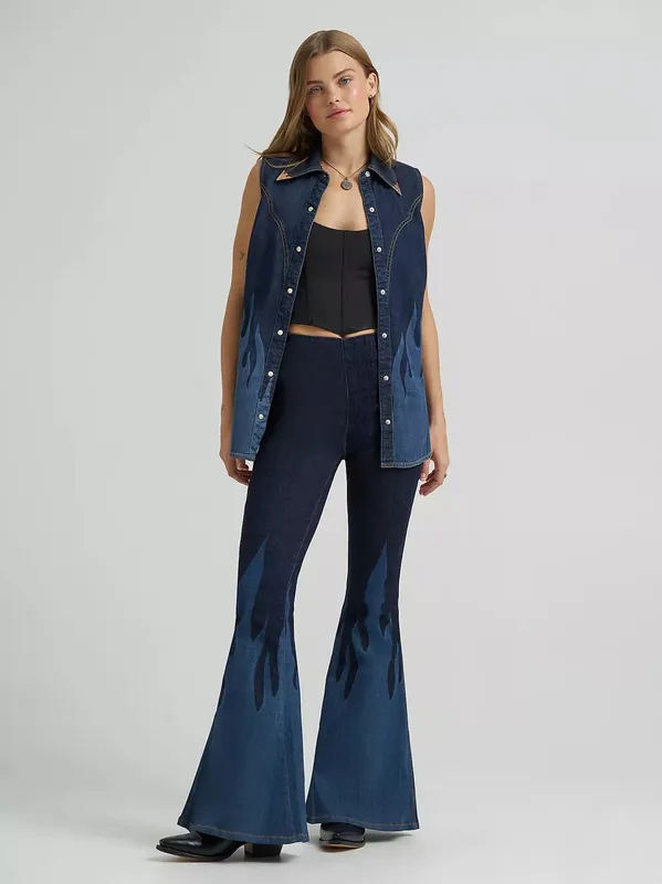 Women's Wrangler X Lainey Wilson Pull On Bell Bottom Jeans #112380486