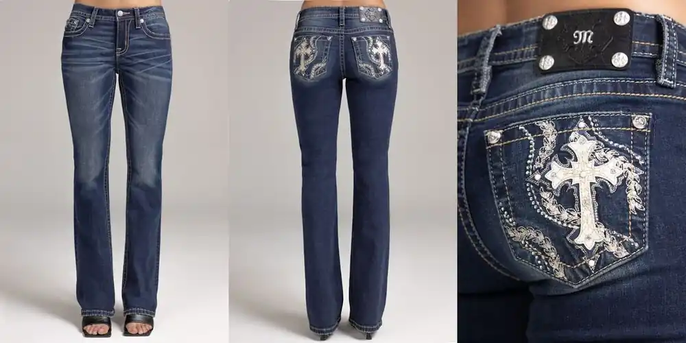 Women's Miss Me Mid-Rise Bootcut Jean #M9672BL