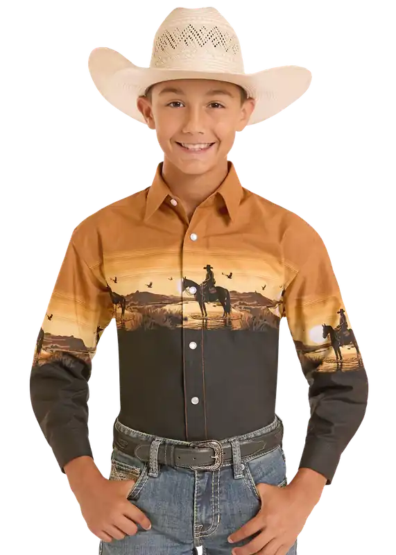Boy's Panhandle Slim Snap Front Shirt SBN2S08942