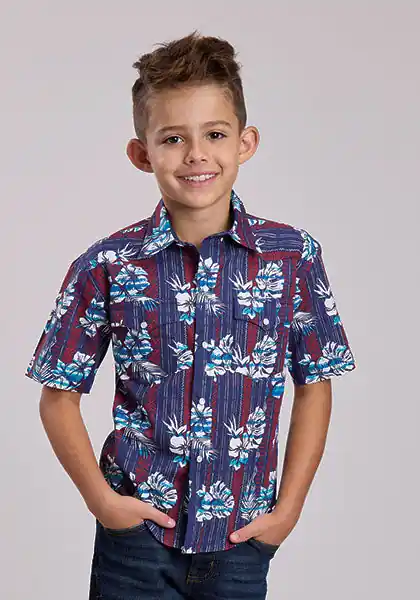 Boy's Roper Snap Front Shirt #03-031-0068-0484