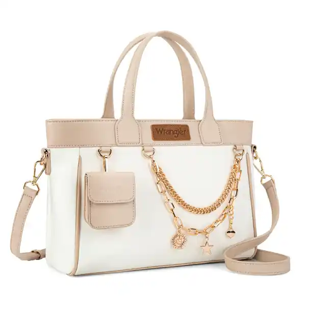 Women's Wrangler Tote with Chain Charm & Mini Pouch #WG434-8300