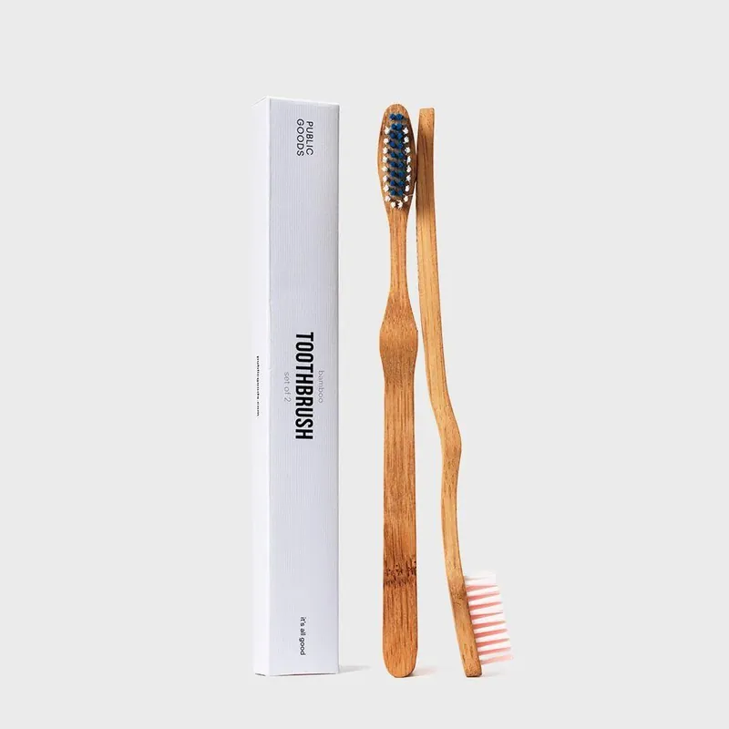 Bamboo Toothbrush Set - Public Goods