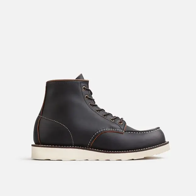 6" Classic Moc Boot - 08849 Black Prairie Leather
