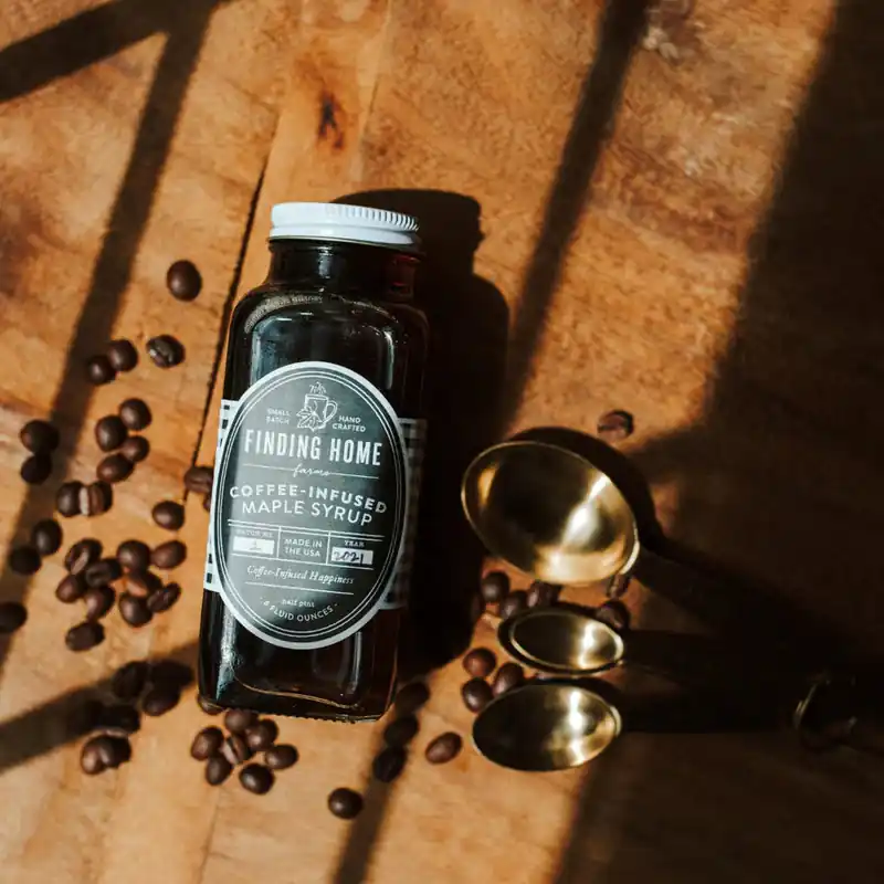 Coffee Infused Maple Syrup - Finding Home Farms