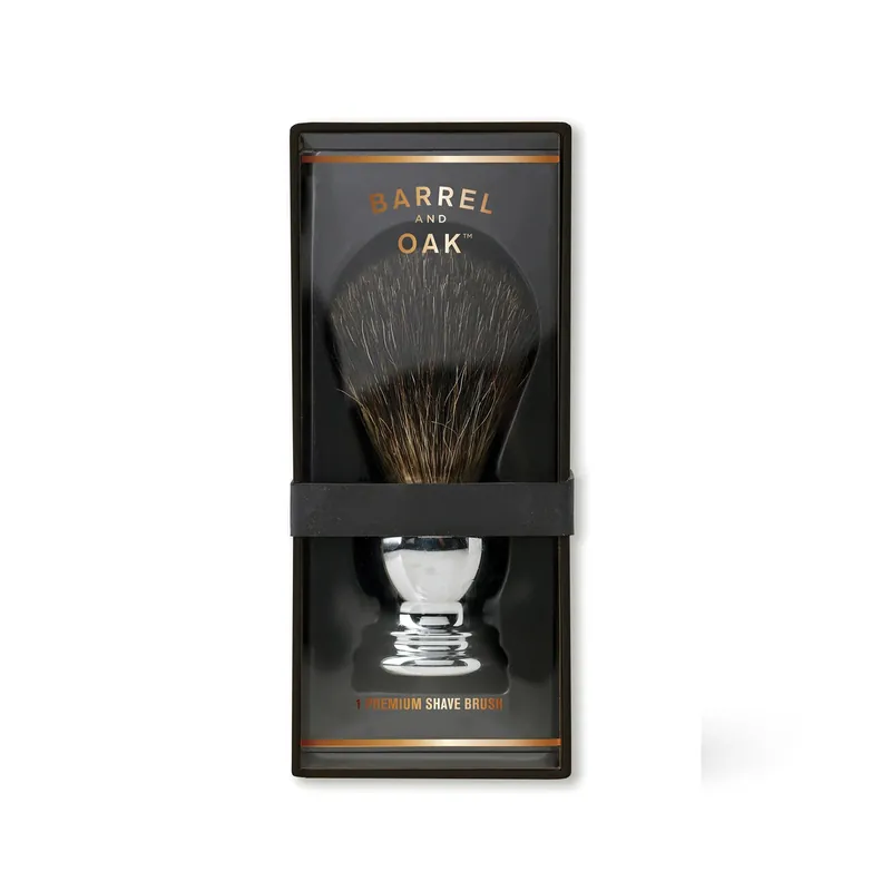 Chrome Handle Shave Brush - Barrel & Oak
