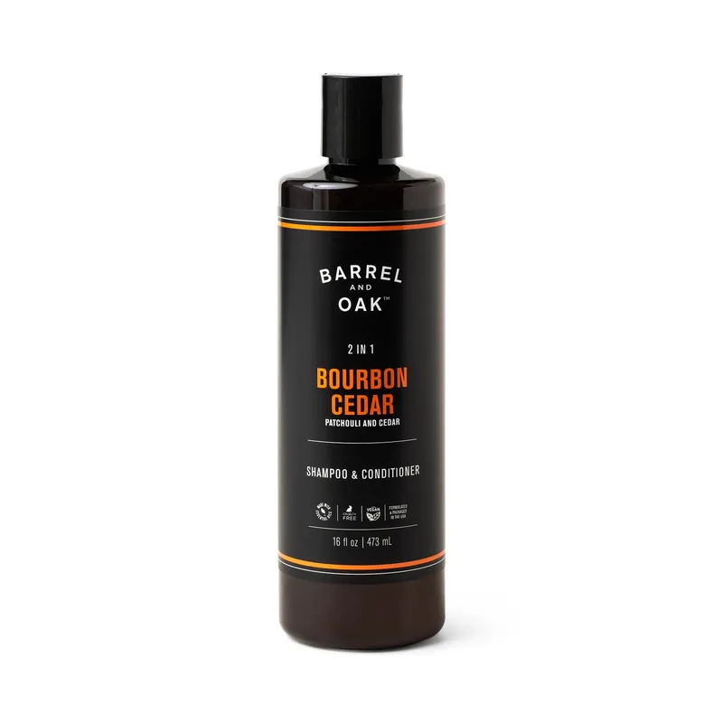 16 oz 2-In-1 Bourbon Cedar Shampoo & Conditioner