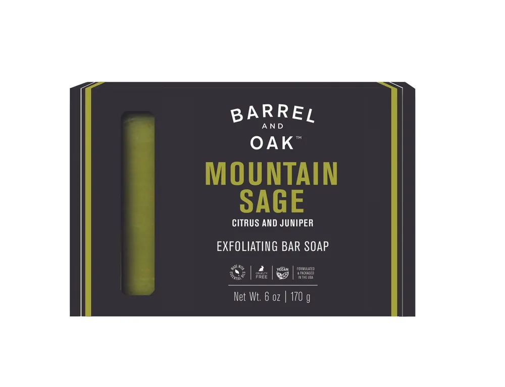 Mountain Sage 6oz Exfoliating Soap Bar - Barrel & Oak
