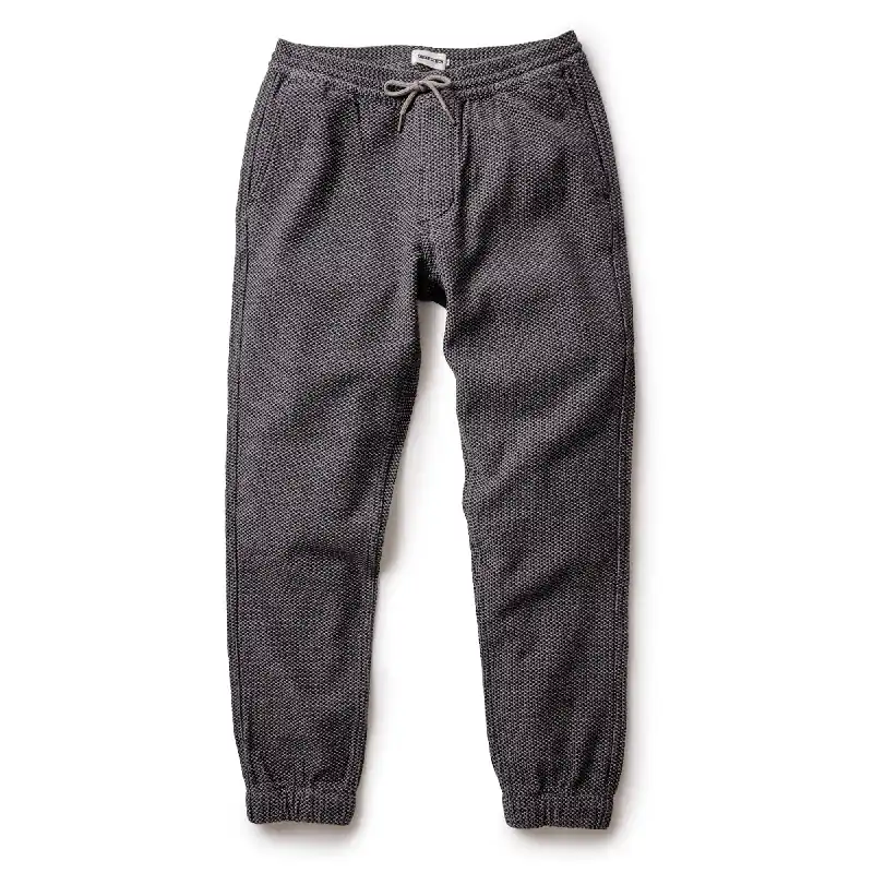 The Apres Pant in Charcoal Sashiko - Taylor Stitch