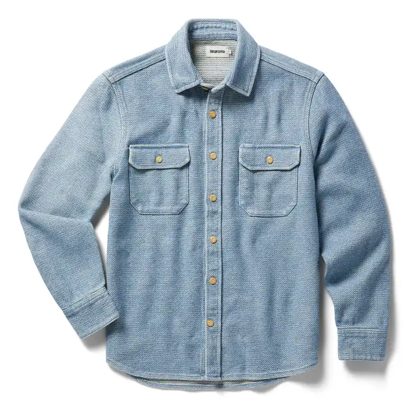 The Division Shirt in Washed Indigo - Taylor Stitch