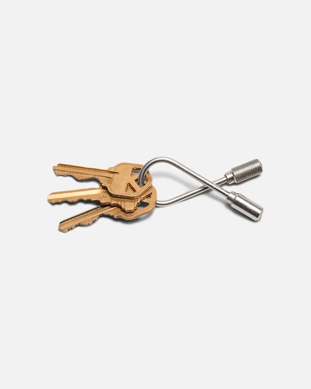 Closed Helix Key Ring - Stainless Steel