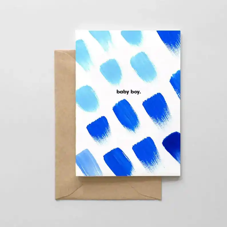 Baby Boy Card - Spaghetti & Meatballs