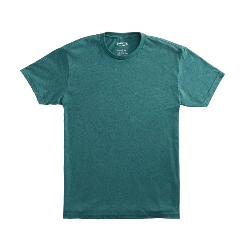 The Ezra Crewneck - Heather Forest Green