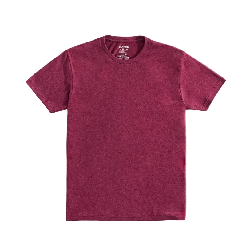The Ezra Crewneck - Heather Maroon