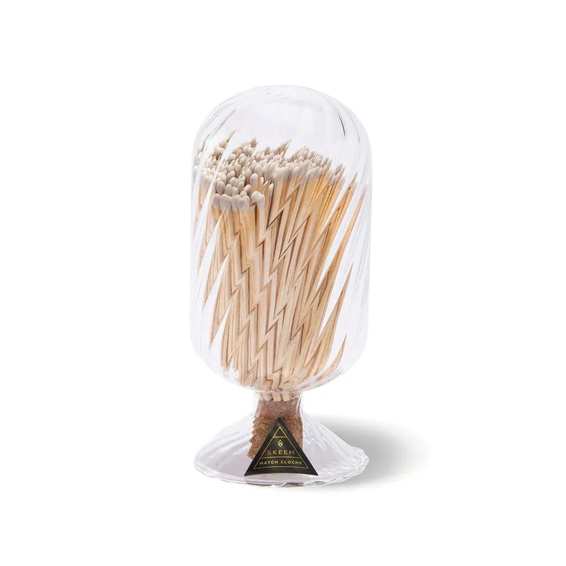 Helix Match Cloche w/ White Tipped Matches - Skeem