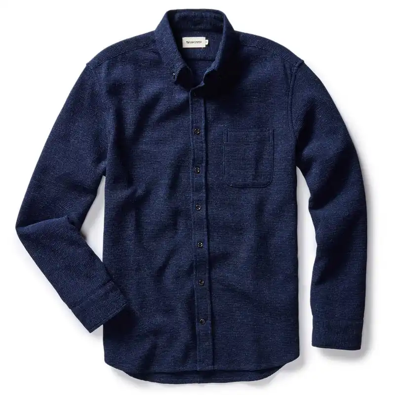 The Jack in Rinsed Indigo Waffle - Taylor Stitch