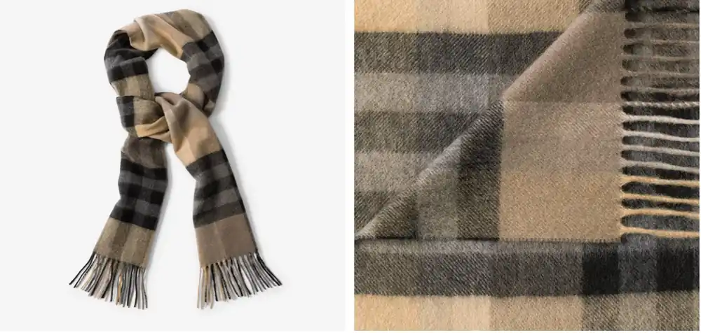 Plaid Cashmere Scarf - Hamilton & Adams