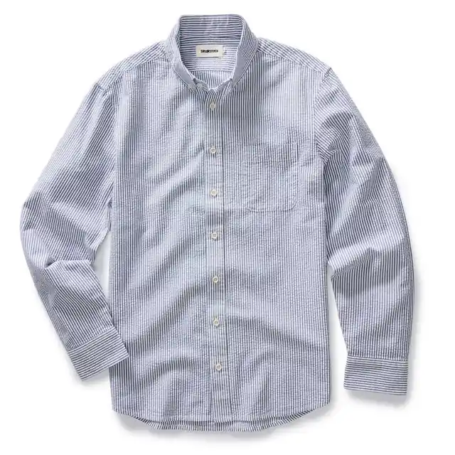 The Jack in Navy Stripe Seersucker - Taylor Stitch