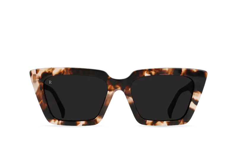 Keera Sunglasses - Coral Tortoise - Dark Smoke