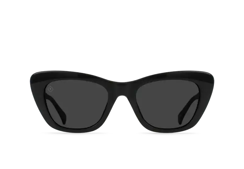 Kimma Sunglasses - Recycled Black - Smoke Polarized