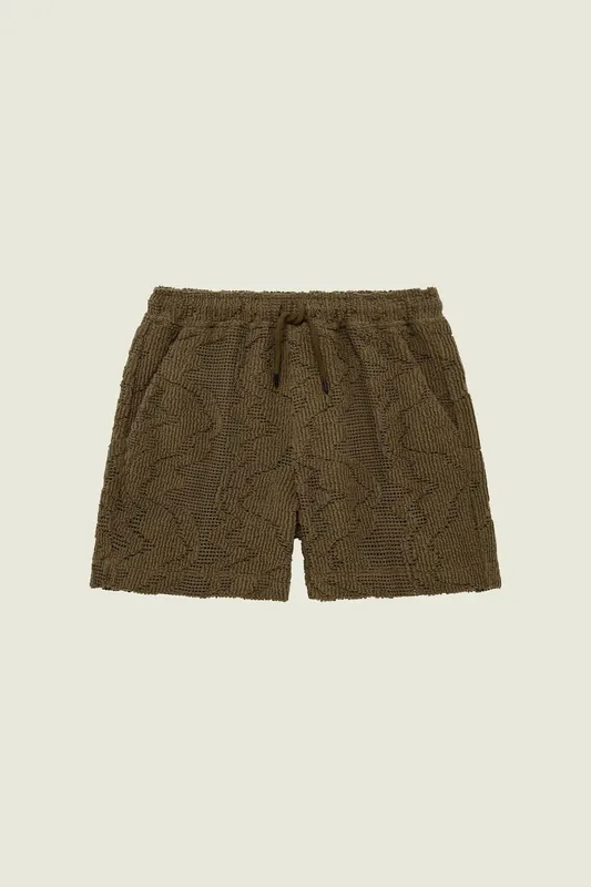 Pine Verve Crochet Shorts - OAS