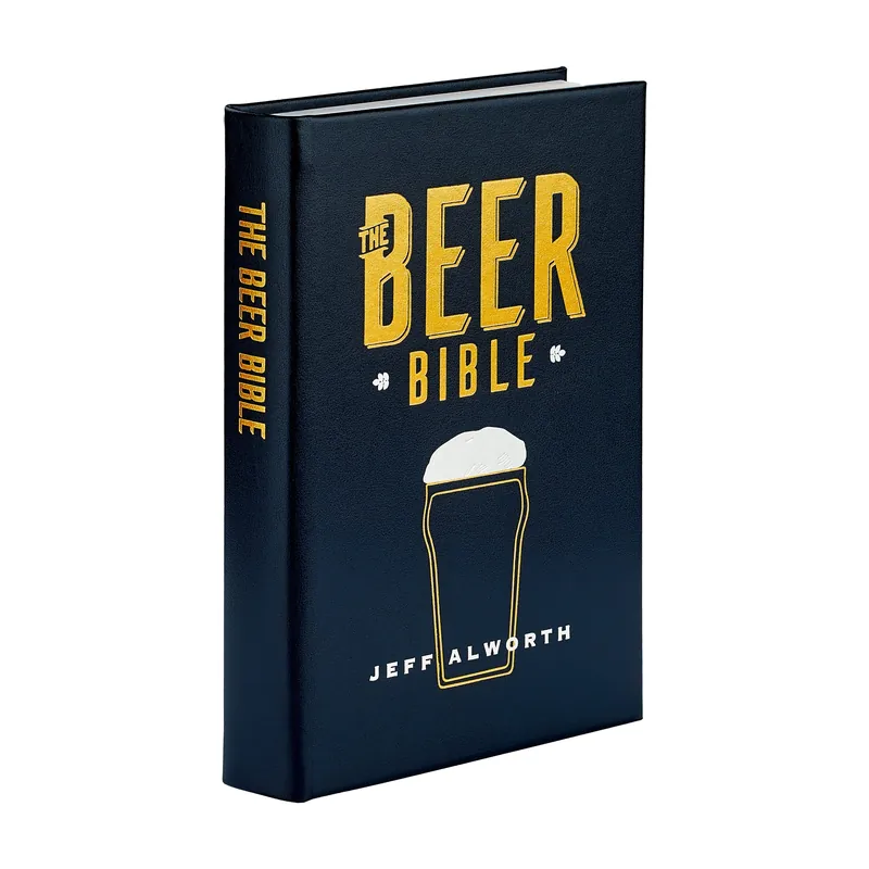 The Beer Bible - Navy Bonded Leather