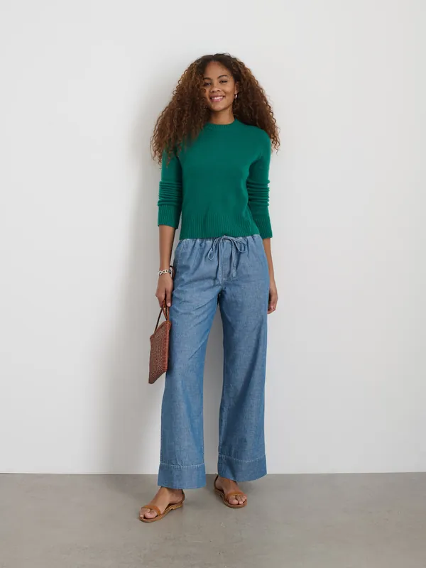Riley Pant in Chambray - Alex Mill