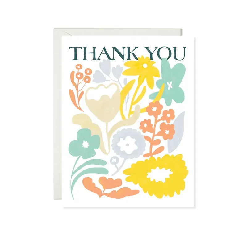 Folk Flower Thanks - Karen Schipper