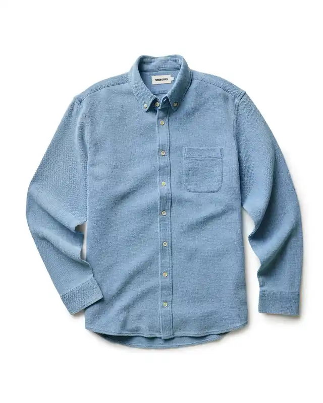 The Jack in Washed Indigo Waffle - Taylor Stitch
