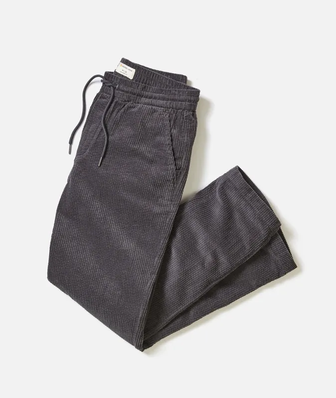 Saturday Corduroy Pant - Relaxed Fit - Faded Black