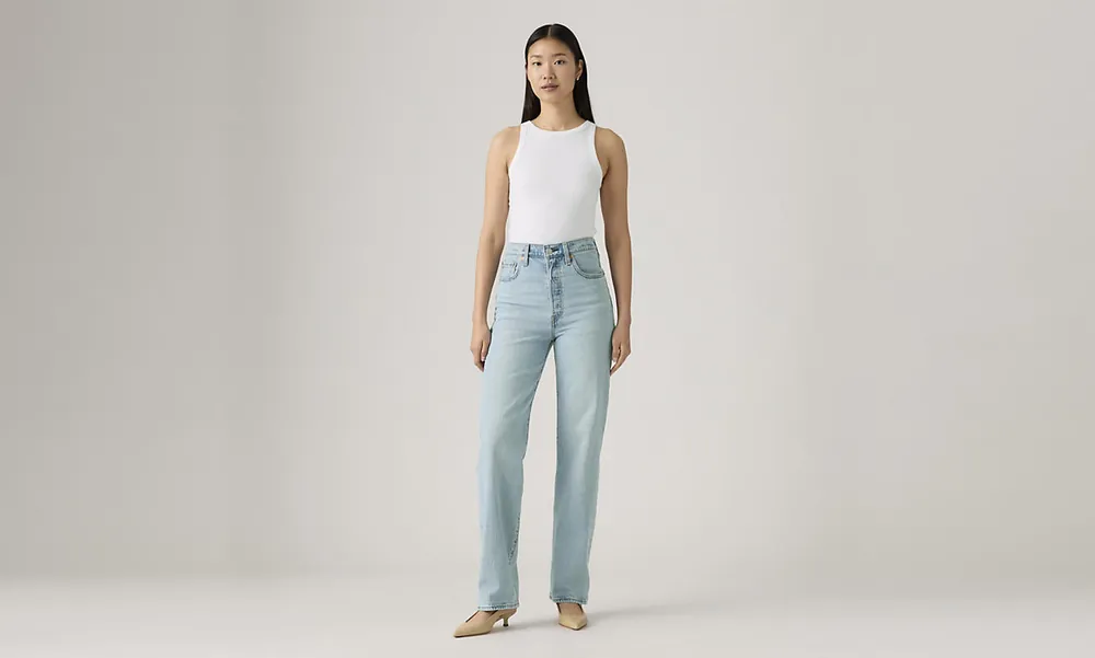 Ribcage Full Length 32" Jean - Blasted Stone Clean