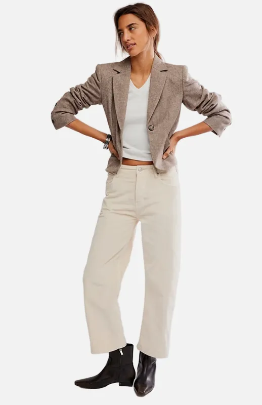 Deep Trance Cord in White Swan - Free People