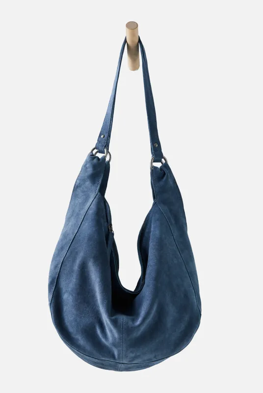 Roma Suede Tote in Slate - Free People