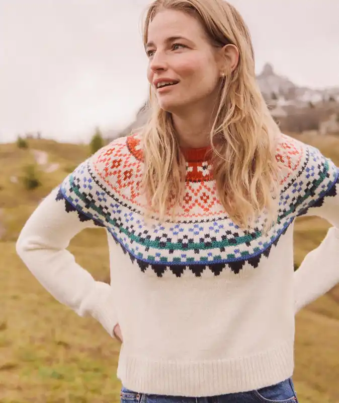 Fiorella Crewneck Sweater - Multi Fair Isle