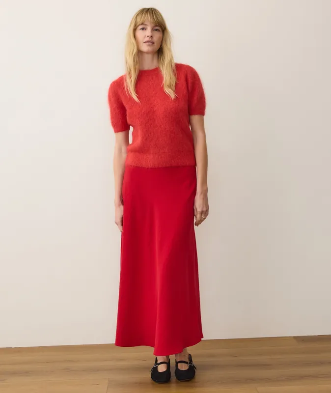 Natalia Skirt - Cherry Red