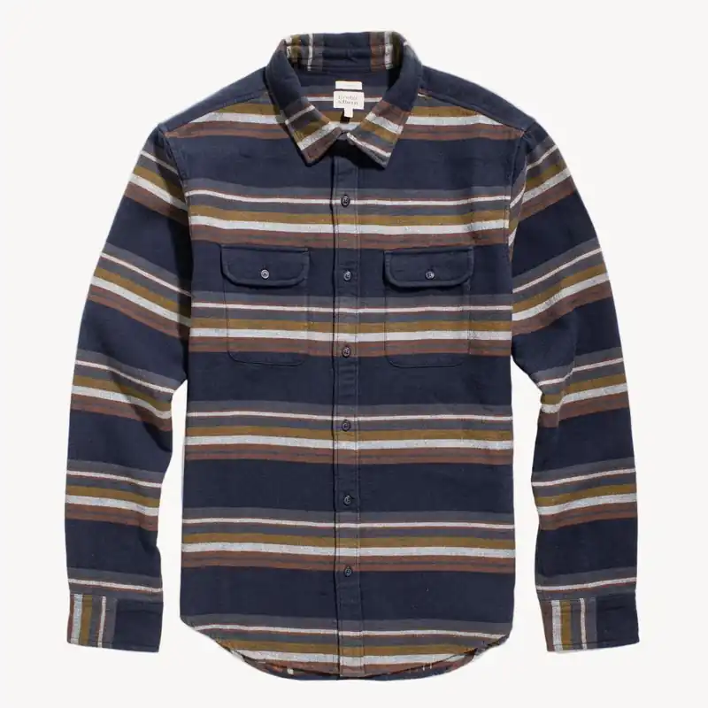 Cole Slim Shirt - Coastline Stripe