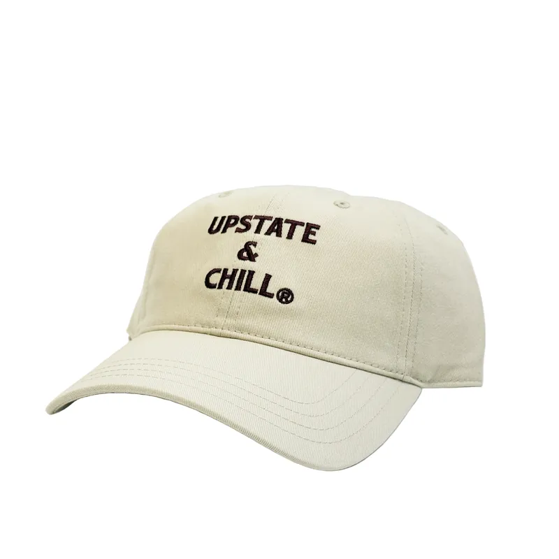 Upstate & Chill Classic Dad Hat - Stone