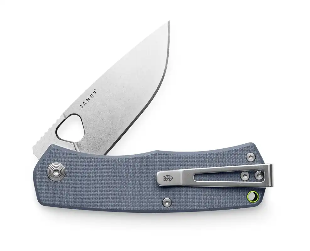 The Folsom Pocket Knife - Tidal Blue / Stonewash / Straight Edge