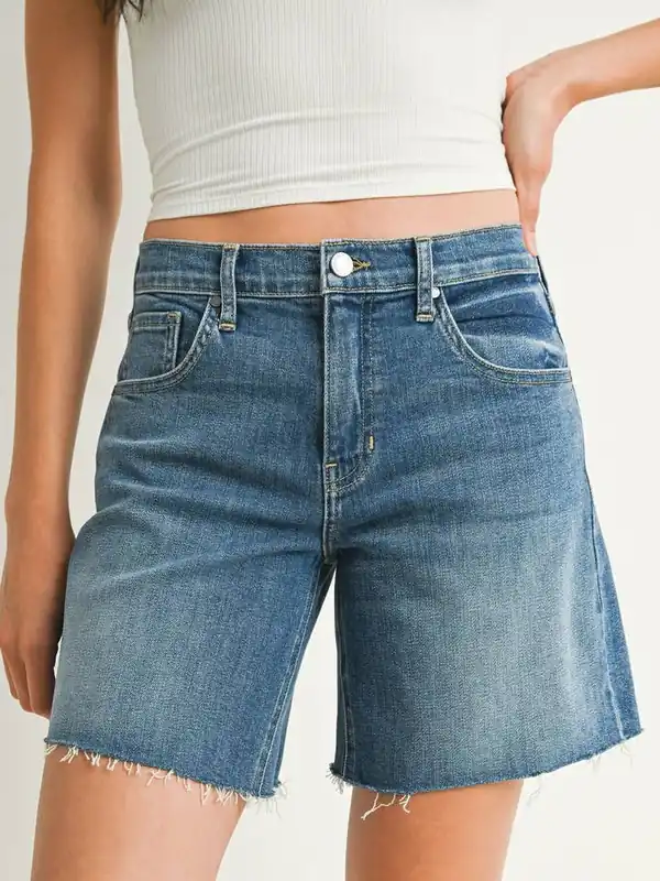 The Midrise Bermuda Short - Medium Denim