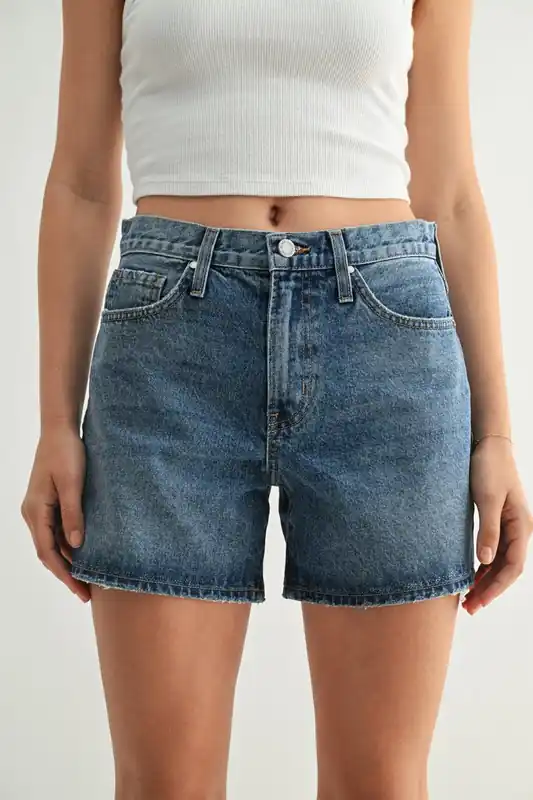 Vintage HR Short - Medium Denim