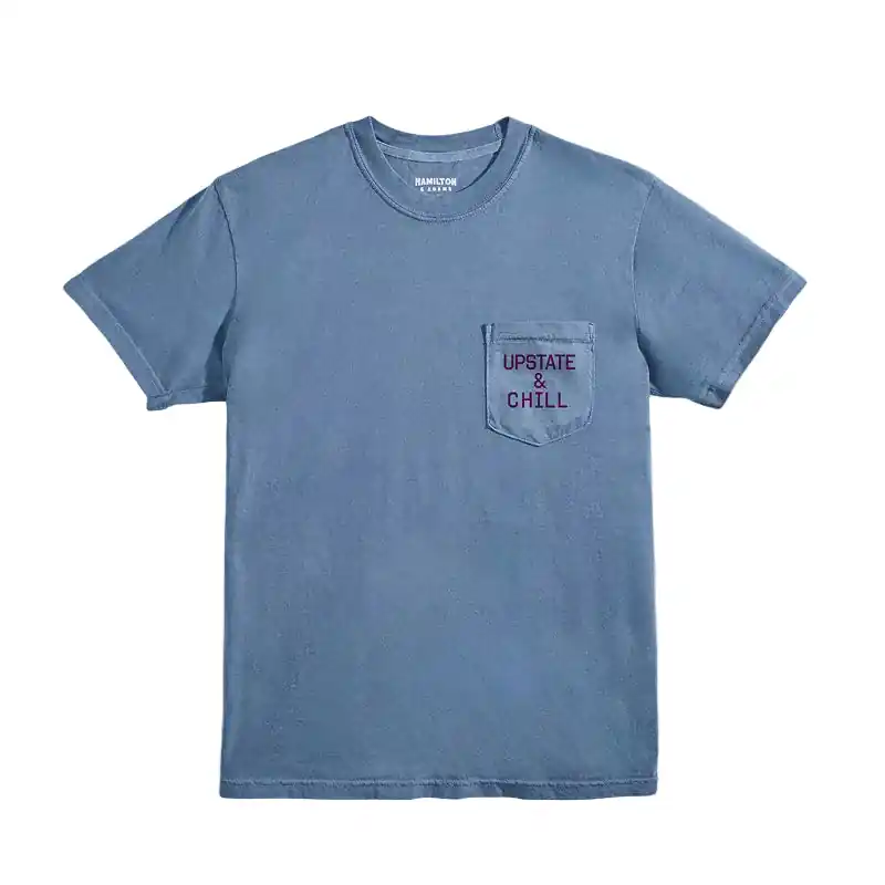 The Heart: Upstate & Chill® Pocket T - Blue Jean