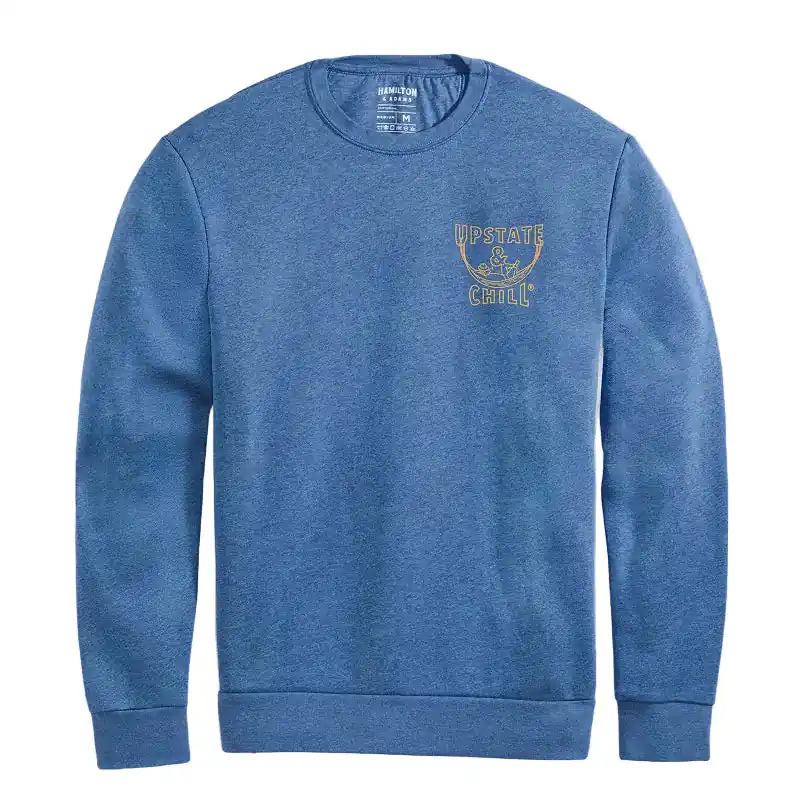 Upstate & Chill® Hammock Crewneck - Heather Bay Blue