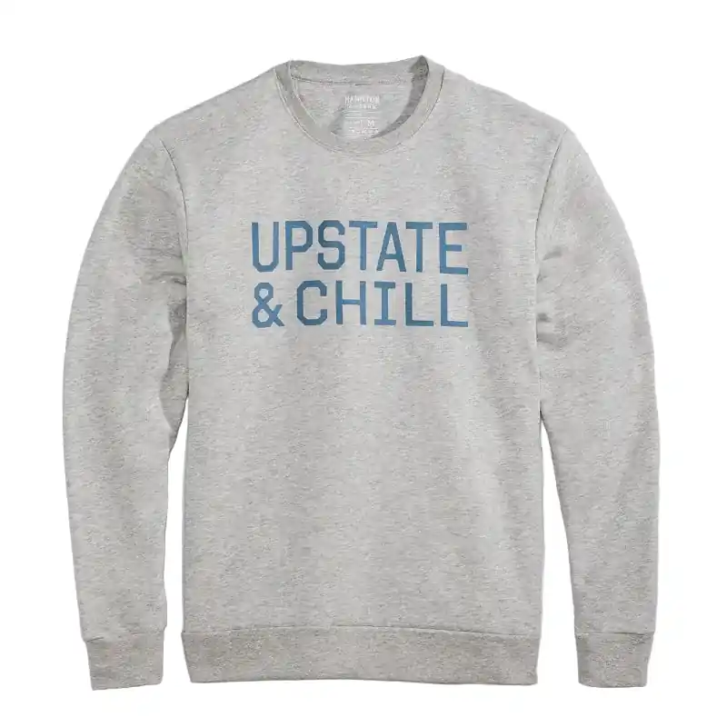 The Linear: Upstate & Chill® Crewneck - Heathered Oatmeal