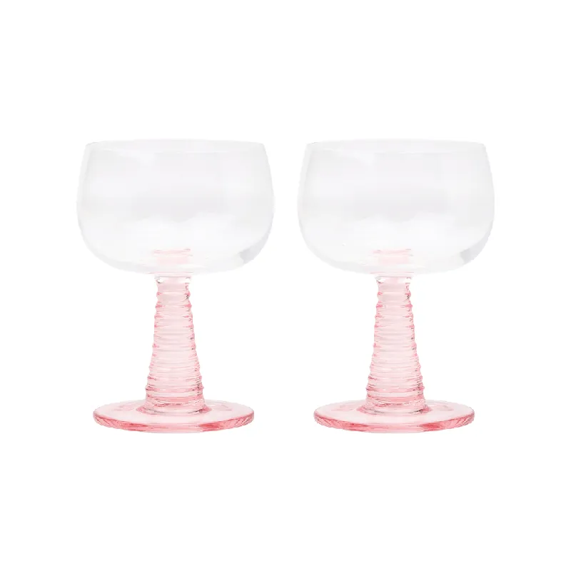 Romy Set of 2 Wine Glasses - Blush