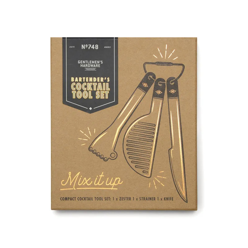 Cocktail Tool Set (Compact Bar tools set) - Gentleman's Hardware