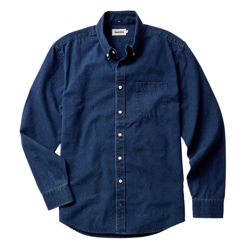 The Jack in Rinsed Indigo Oxford - Taylor Stitch