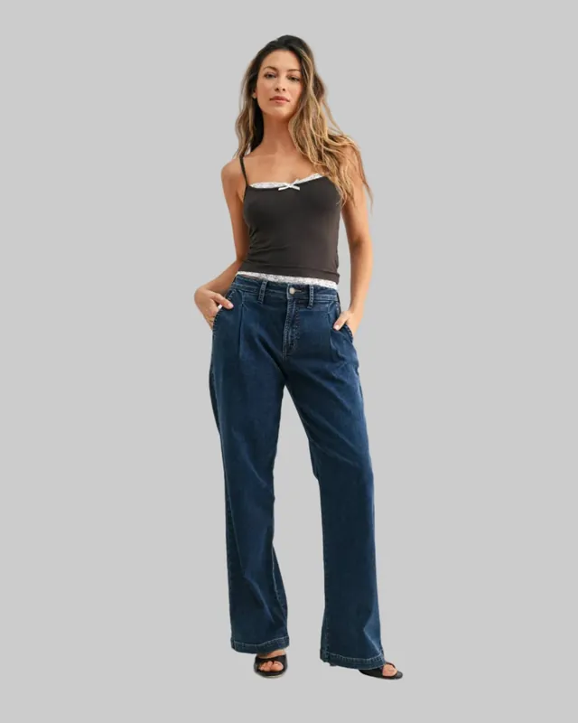 The Trouser Relaxed Straight Jean - Dark Denim - DP862