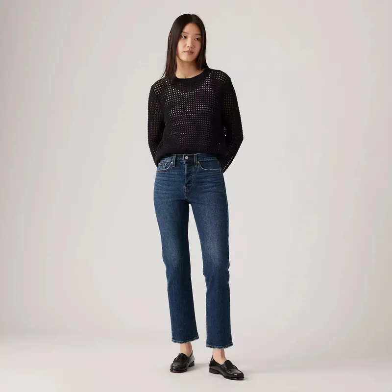 Wedgie Straight 28" Jean - Indifferent Indigo